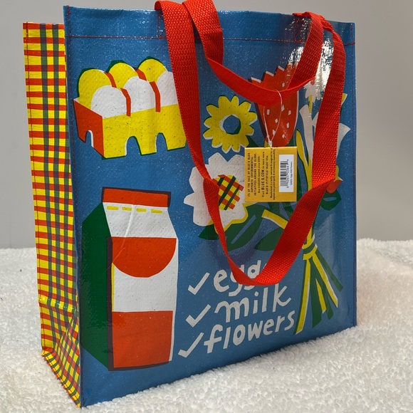 Blue Q Handbags - Blue Q "Eggs, Milk, Flowers" Shopper Tote Bag